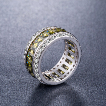 Milangirl Luxury Romantic Ζιργκόν Γαμήλια Δαχτυλίδι Στρογγυλά Δαχτυλίδι Ζευγαριού Για Γυναικεία Κοσμήματα Δαχτυλίδι
