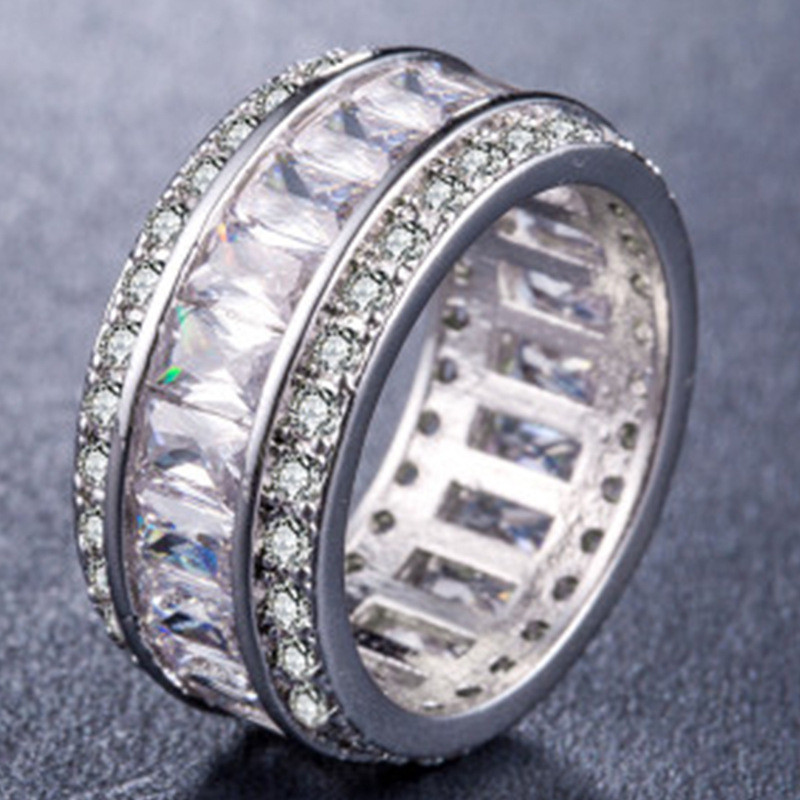 Milangirl de lux romantic zircon nunta logodna cerc rotund cuplu inele pentru femei bijuterii inel