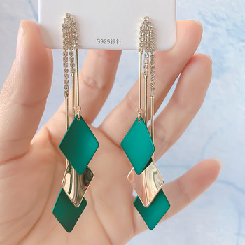 Exaggerated Geometric Long Tassel Korean Earrings Ασυνήθιστα σκουλαρίκια 2022 Trend κρεμαστά σκουλαρίκια Εξαιρετικά κοσμήματα για γυναίκες