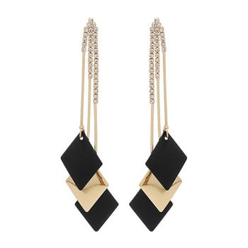 Exaggerated Geometric Long Tassel Korean Earrings Ασυνήθιστα σκουλαρίκια 2022 Trend κρεμαστά σκουλαρίκια Εξαιρετικά κοσμήματα για γυναίκες