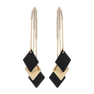 Túlzott geometriai hosszú bojt koreai fülbevalók szokatlan fülbevalók 2022 trendi függő fülbevalók, gyönyörű női ékszerek