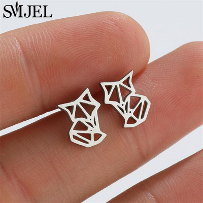 Nerezová oceľová lastovička Malé náušnice s viacerými malými vtáčikmi, dámske šperky s holubicou, plameniakmi, papagájom, vetvou, kolibríkom, žeriavom