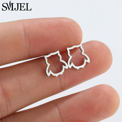 Nerezová oceľová lastovička Malé náušnice s viacerými malými vtáčikmi, dámske šperky s holubicou, plameniakmi, papagájom, vetvou, kolibríkom, žeriavom