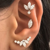 Kórejské módne kubické zirkónové žlté strieborné náušnice pre ženy, zásnubné svadobné trendy šperky darček dievčatá