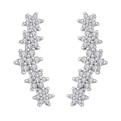 Kórejské módne kubické zirkónové žlté strieborné náušnice pre ženy, zásnubné svadobné trendy šperky darček dievčatá