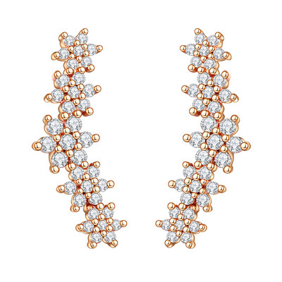 Kórejské módne kubické zirkónové žlté strieborné náušnice pre ženy, zásnubné svadobné trendy šperky darček dievčatá