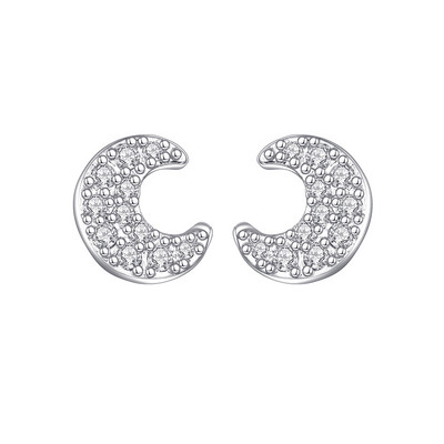 Kórejské módne kubické zirkónové žlté strieborné náušnice pre ženy, zásnubné svadobné trendy šperky darček dievčatá