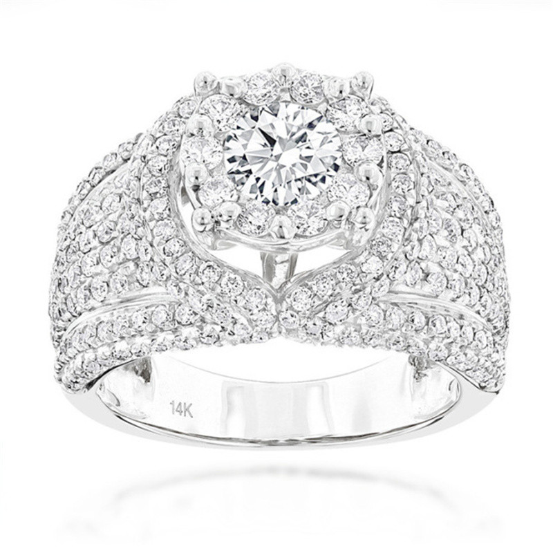 Ofertas Hip Hop stílus Divatos férfi gyűrűk Réz gyűrű jeges ki Bling Pave Cubic cirkónia geometria gyűrű varázsa