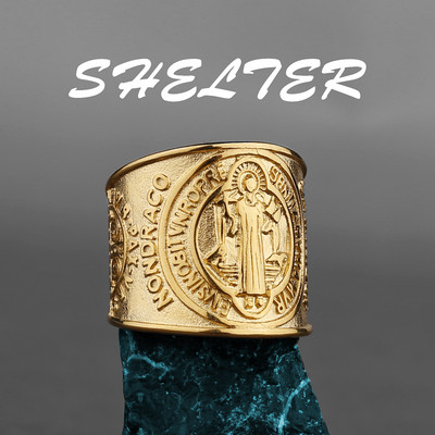 Nerūdijančio plieno Katalikų Kryžiaus Tikėjimo Amuletas Biblija Unisex žiedas Kelių stilių papuošalai Kūrybinių dovanų didmeninė prekyba