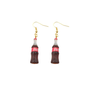 Cola Earring For Women Resin Cute Drink Drop Earrings Παιδικά χειροποίητα κοσμήματα DIY δώρα