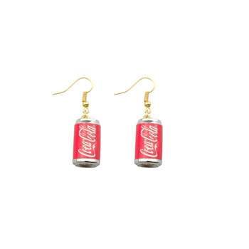 Cola Earring For Women Resin Cute Drink Drop Earrings Παιδικά χειροποίητα κοσμήματα DIY δώρα