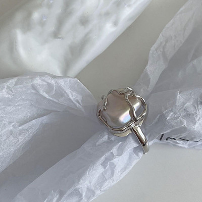 INS Módne strieborné minimalistické nepravidelné krútené prsteňové prstene kreatívne geometrické punkové otváracie prstene pre ženy a dievčatá šperky