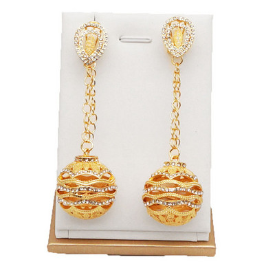 Zlaté náušnice s kameňom, párty šperky, dámske svadobné šperky, sady, kameň, prívesok, náušnice, visiace náušnice