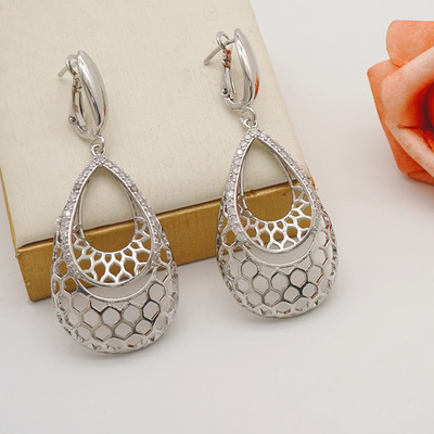 Zlaté náušnice s kameňom, párty šperky, dámske svadobné šperky, sady, kameň, prívesok, náušnice, visiace náušnice