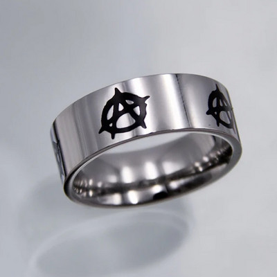 Újdonságok Hip-hop Punk rozsdamentes acél pillangó lánggyűrű Vintage gótikus csillagkeresztes gyűrűk nőknek férfi páros divatékszerek