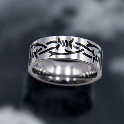 Újdonságok Hip-hop Punk rozsdamentes acél pillangó lánggyűrű Vintage gótikus csillagkeresztes gyűrűk nőknek férfi páros divatékszerek