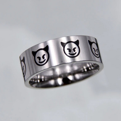 Újdonságok Hip-hop Punk rozsdamentes acél pillangó lánggyűrű Vintage gótikus csillagkeresztes gyűrűk nőknek férfi páros divatékszerek