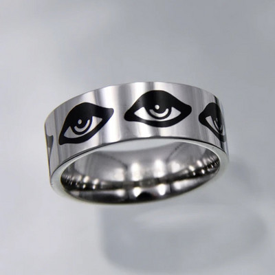 Újdonságok Hip-hop Punk rozsdamentes acél pillangó lánggyűrű Vintage gótikus csillagkeresztes gyűrűk nőknek férfi páros divatékszerek