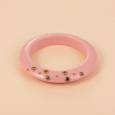 6 stílusos, divatos indiai ékszerkészlet nőknek. Aranyos akril, nagy gyűrűvel és karkötővel, gyanta bűbájjal, kristály karperecekkel lányoknak