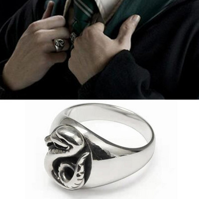 Varázsló Varázsiskola Malfoy Családi Jelvény Kígyó Mardekáros Cosplay Gyűrű Uniszex Ékszer Gyűrűk Ajándék kellékek