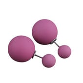 Forrón eladó kétoldalas nagy gyöngy fülbevaló 10 cukorka színű gumi nagy golyós fülbevaló női parti gyöngy fülbevaló ékszer ajándék