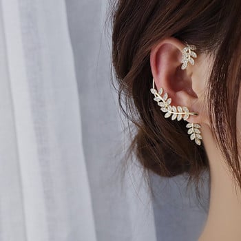 Μόδα Snowflake Ear Clip Μανσέτα αυτιών για γυναίκες κορίτσια Μοντέρνα σκουλαρίκια με κλιπ πεταλούδα χωρίς διάτρηση Δώρο γαμήλιου κοσμήματος