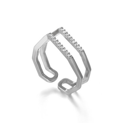 Inele 2022 pentru femei, geometric, rotund, zircon, inel deschis, cuplu punk, vintage, culoare auriu, bijuterii de nunta din oțel inoxidabil, cadou