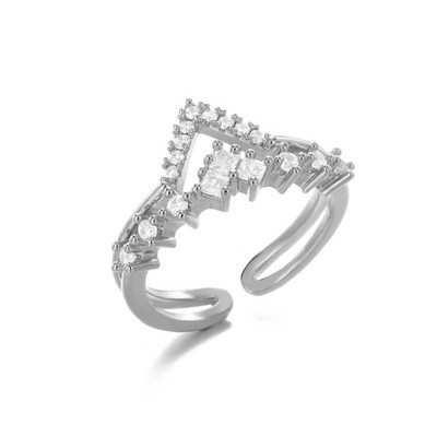 Inele 2022 pentru femei, geometric, rotund, zircon, inel deschis, cuplu punk, vintage, culoare auriu, bijuterii de nunta din oțel inoxidabil, cadou