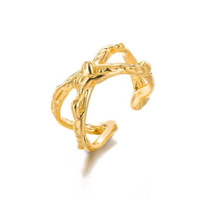 Inele 2022 pentru femei, geometric, rotund, zircon, inel deschis, cuplu punk, vintage, culoare auriu, bijuterii de nunta din oțel inoxidabil, cadou