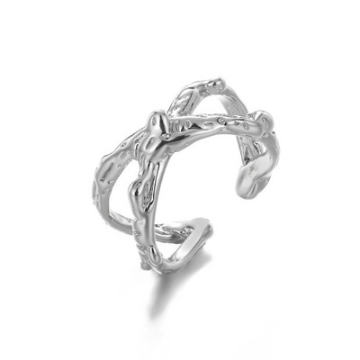 Inele 2022 pentru femei, geometric, rotund, zircon, inel deschis, cuplu punk, vintage, culoare auriu, bijuterii de nunta din oțel inoxidabil, cadou