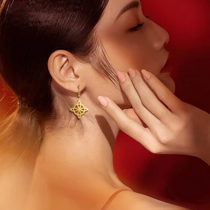 Boszorkánycsomó Ékszerkészletek Női Nyaklánc Boszorkányság védelem Amulett karkötő Fülbevaló Gyűrűk Kiegészítő szett Valentin-napi ajándék