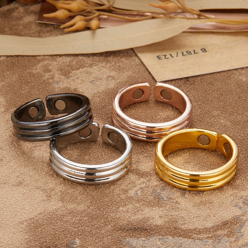 Personalitate Moda Inele de sănătate magnetice deschise pentru femei Bărbați Terapie magnetică Inele de pierdere în greutate Menține subțire Bijuterii pentru îngrijirea sănătății