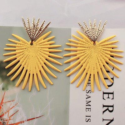 Νέα υπερβολικά μεγάλα σκουλαρίκια για γυναίκες Ακανόνιστο γεωμετρικό σκουλαρίκι από κράμα ψευδαργύρου Μόδα γυναικεία κοσμήματα Δώρα αποκριών κόκκινο πράσινο