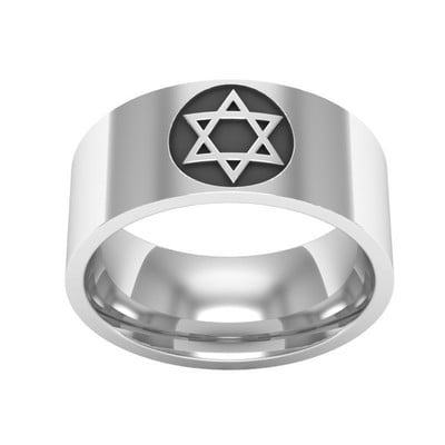 Personalitate retro Diavolul Satana Pentagramă Inel Gotic Punk Minimalist Ștampilă Bijuterii pentru bărbați Accesorii Cadou En-gros