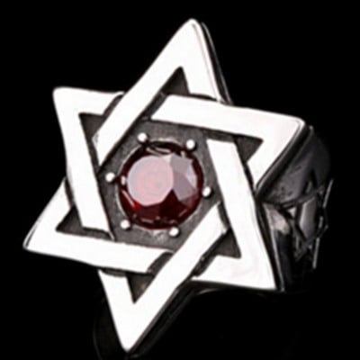Personalitate retro Diavolul Satana Pentagramă Inel Gotic Punk Minimalist Ștampilă Bijuterii pentru bărbați Accesorii Cadou En-gros