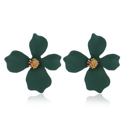 Dvoslojne cvjetne naušnice za ženske svadbene zabave Boho nakit Izrazite viseće velike naušnice Boucle D'oreille Femme 2022.