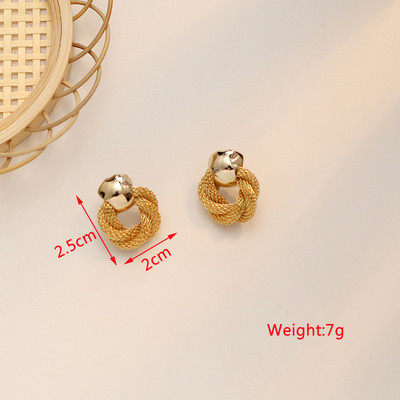 Új eltúlzott üreges fém fülbevaló nőknek arany színű Geometrikus nyilatkozat medálok Vintage fülékszerek új pendientes