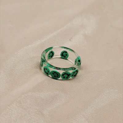 Szivárványos mosolygós gyűrűk nőknek rozsdamentes acél zománc gyűrű új koreai divat pár esztétikus esküvői ékszer ajándék anillos