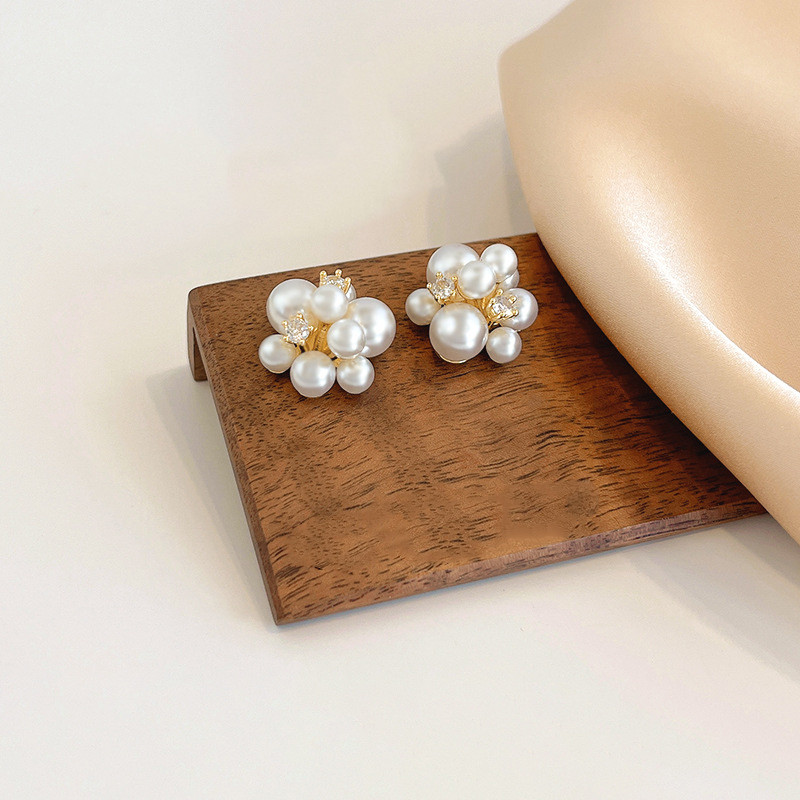 Cercei cu perle de artificii, eleganti, creativi, pentru femeie, moda coreeana, bijuterii inimii cu coada, accesorii temperament pentru petrecere pentru fete