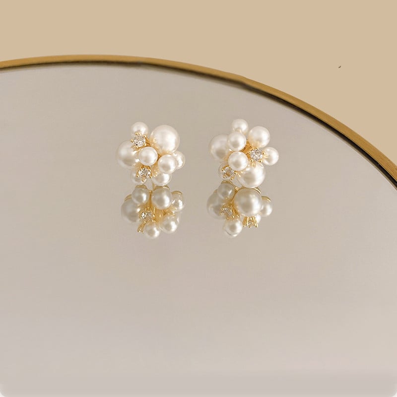Cercei cu perle de artificii, eleganti, creativi, pentru femeie, moda coreeana, bijuterii inimii cu coada, accesorii temperament pentru petrecere pentru fete