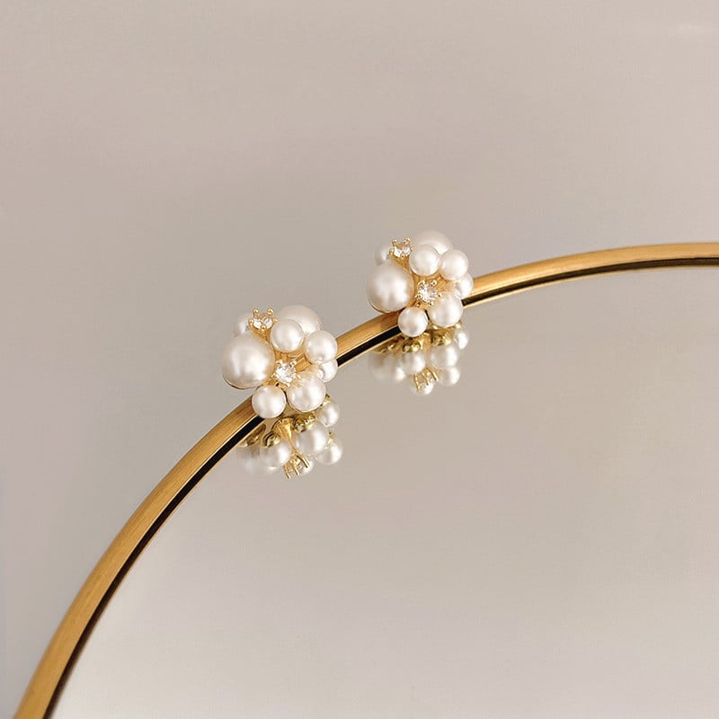 Cercei cu perle de artificii, eleganti, creativi, pentru femeie, moda coreeana, bijuterii inimii cu coada, accesorii temperament pentru petrecere pentru fete