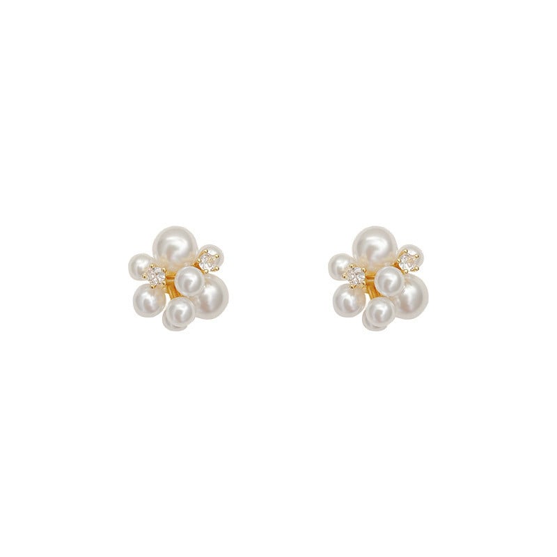 Cercei cu perle de artificii, eleganti, creativi, pentru femeie, moda coreeana, bijuterii inimii cu coada, accesorii temperament pentru petrecere pentru fete