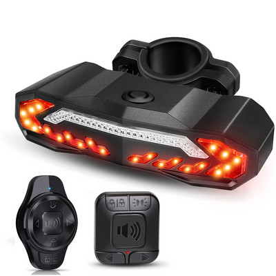 Awapow dviračio signalizacija nuo vagystės dviračio galinių žibintų signalizacija, USB įkraunamas LED vandeniui atsparus galinis žibintas automatinis indukcinis dviračio žibintas