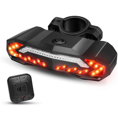 Awapow dviračio signalizacija nuo vagystės dviračio galinių žibintų signalizacija, USB įkraunamas LED vandeniui atsparus galinis žibintas automatinis indukcinis dviračio žibintas