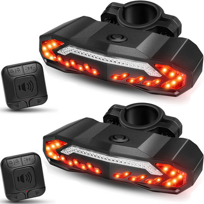 Awapow dviračio signalizacija nuo vagystės dviračio galinių žibintų signalizacija, USB įkraunamas LED vandeniui atsparus galinis žibintas automatinis indukcinis dviračio žibintas