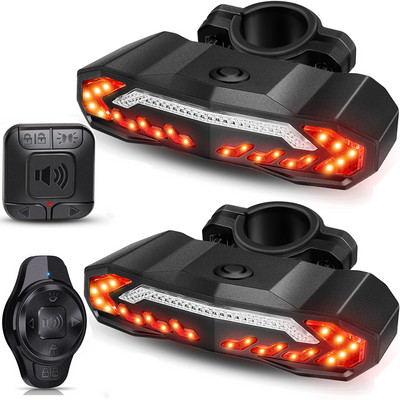 Awapow dviračio signalizacija nuo vagystės dviračio galinių žibintų signalizacija, USB įkraunamas LED vandeniui atsparus galinis žibintas automatinis indukcinis dviračio žibintas