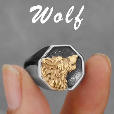 Viking nordic busolă din oțel inoxidabil inel cu rune norvegiene viking toate tipurile de bărbați și femei inel cu lup rune bijuterii cu ridicata