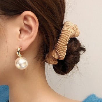 Μόδα Κορεατικά υπερμεγέθη μαργαριτάρια σκουλαρίκια για γυναίκες Σκουλαρίκια γάμου με χρυσό στρογγυλό μαργαριτάρι Bohemian Δώρο για κοσμήματα