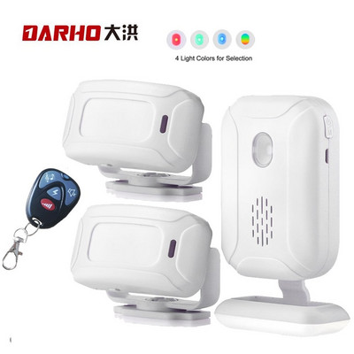 Darho 36 Ringtones Shop Store Home Security Welcome Chine Безжичен инфрачервен инфрачервен сензор за движение Звънец на вратата Звънец за входна врата