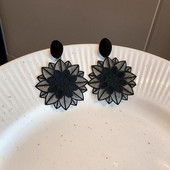 Pandantive cu plasă goală Cercei suspendați Cercei boemi cu picătură pentru femei Bijuterii vintage pentru urechi boucle oreille femme Cercei neobișnuiți